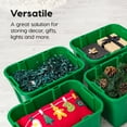 thumbnail image 7 of IRIS USA 11.5Gal/46Qt Heavy-Duty Stackable Plastic Holiday Storage Bin Tote Container with Quick Snap Lid - 4 Pack, 7 of 7