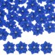 thumbnail image 1 of Uxcell 100-Pack Flores de Cinta de Satén, Flores de Tela Mini de 1.2 Pulgadas con Strass para Manualidades y Proyectos de Bricolaje Azul Oscuro, 1 of 1
