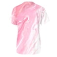 thumbnail image 4 of Short Sleeve T Shirts for Women Summer Spring Flower Printed O Neck Top Casual T-shirt Tops Saving clearance, 4 of 5