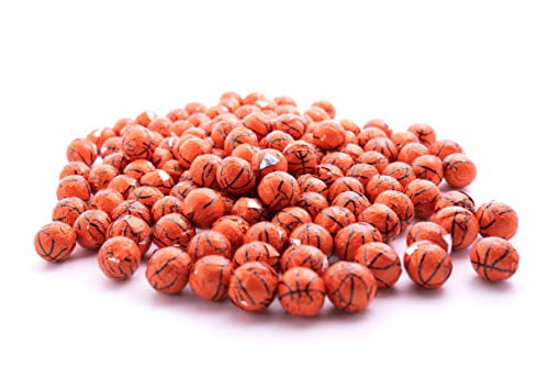 Chocolate Basketballs - 3 LB Resealable Stand Up Bulk Candy Bag (approx. 240 pieces) - Individually Wrapped Mini Chocolate Balls - Basketball Themed Novelty Candy