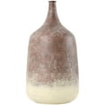 thumbnail image 5 of DecMode 15" Distressed Textured Copper Metal Vase with Cream Base, 5 of 8