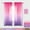 Pink and Purple, variant on 2 Panels Girls Room Decoration Color Gradient Sheer Curtains for Bedroom, Rod Pocket Drapes Multi Colored Curtains Window Decor for Living Room Bedroom