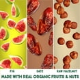 thumbnail image 3 of Happy Village Organic Fig & Nut Bars, Date | 3 Ingredients, Gluten Free, No Added Sugar, Kosher, Non-GMO, Vegan | 16 x 1.4 oz, Carton Box, 3 of 6