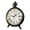 Black, variant on Retro Metal Golden Table Clock, Vintage Non-Ticking Tabletop Clocks,Silent Quartz Movement Desk Clock for Bedroom Living, Room, Indoor, Study... Home Decoration (No Alarm)