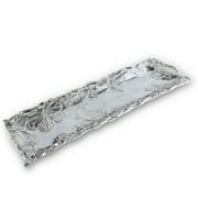 Arthur Court Designs Aluminum Butterfly Oblong Tray 18-1/2 by 6-Inch
