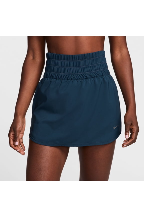 Women's Nike One Ultra High-Waisted Skort Color: Navy Size: X SMALL