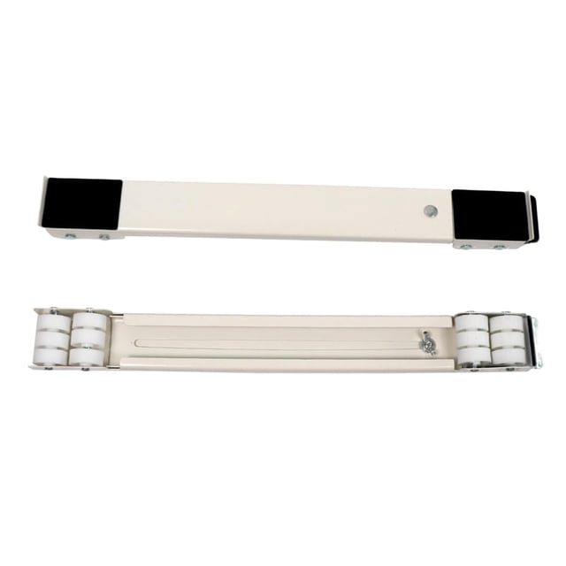 GUOOL 2X Rouleau de Base Mobile Réglable pour Appareils Électroménagers, Réfrigérateurs Blanc