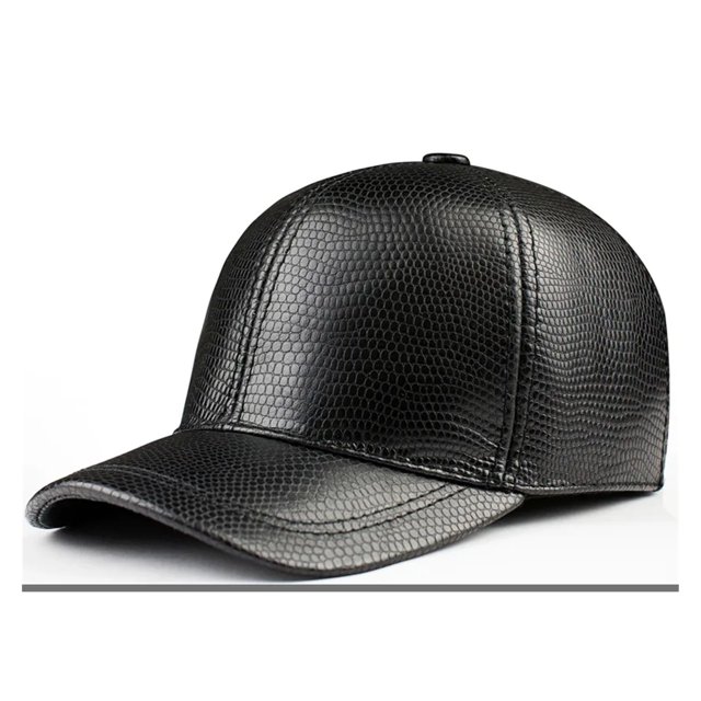 Spring Genuine Leather Baseball Cap In Men Brand New Warm Real Cow Leather Caps Hats ,Premium Material