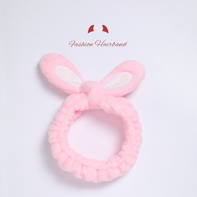 Diadema para el pelo para mujer, diademas de maquillaje, diadema de spa, diadema con nudo elástico, diademas para mujeres y niñas, lavado de cara, ducha, 1 unidad (rosa) JM JM