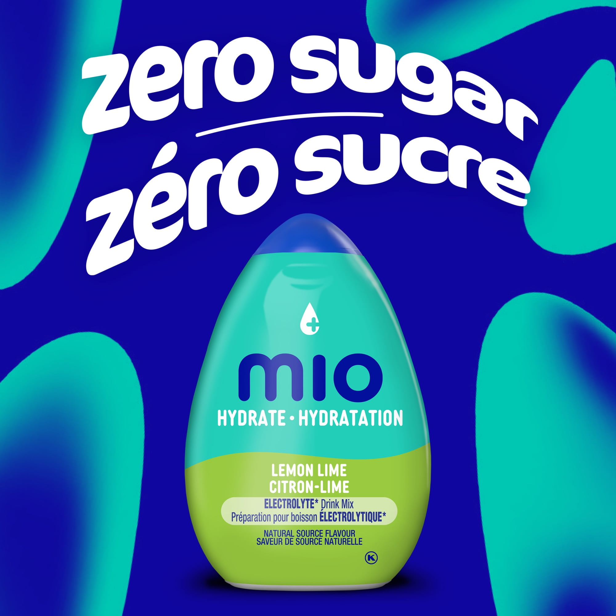 mio Hydrate Lemon Lime Electrolyte Drink Mix, 48 mL Bottle, MIO SPORT LEMON LIME 48ML