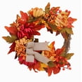 thumbnail image 2 of Fall Wreath,Halloween Wreath,Fall Wreaths For Front Door,Thanksgiving Wreaths,Autumn Pumpkin Wreaths,For Indoor Outdoor Thanksgiving Harvest Festival Celebrations, 2 of 7