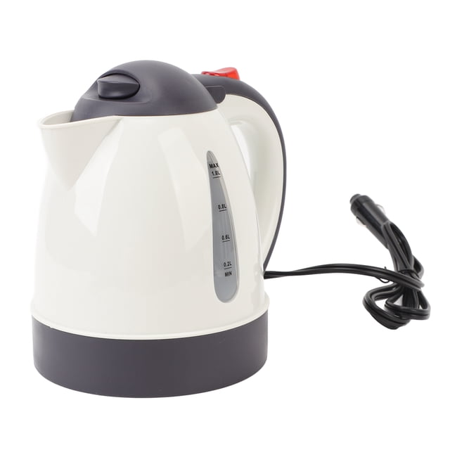 Hervidor Eléctrico De Coche Portátil, Calentador De Agua Caliente 1L De Acero Inoxidable Con Apagado Automático, Hervidor Rápido Para Viajes, Preparador De Té Y Café