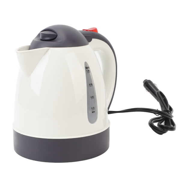 Hervidor Eléctrico De Coche Portátil, Calentador De Agua Caliente 1L De Acero Inoxidable Con Apagado Automático, Hervidor Rápido Para Viajes, Preparador De Té Y Café