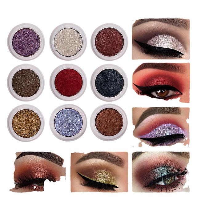 Sombra de ojos de puré de patata camaleón fácil de colorear de color perlado monocromático que no marea