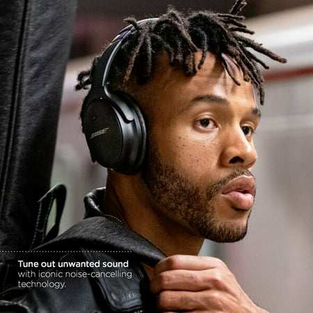 Bose - QuietComfort 45 Wireless Noise Cancelling Over-the-Ear Headphones - Triple Black