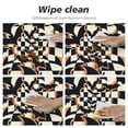 thumbnail image 4 of PIKWEEK Halloween Bats Table Round Cover Elastic Edged Tablecloth, Black Animals on Plaid Indoor Outdoor Fitted Circle Tables Cover Waterproof Wipeable Tabletop Protector Cloth Orange Checker Gingham, 4 of 7