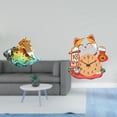 thumbnail image 2 of Figura de caracol, adorno de vidrio soplado a mano, escultura de animal, estatua artesanal moderna, reloj de pared, reloj de pared de gato silencioso, 2 of 8