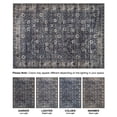 thumbnail image 6 of Bloom Rugs Washable Non-Slip 4' x 6' Rug - Black / Brown Traditional Oriental Area Rug for Living Room, Bedroom, Dining Room, and Kitchen - Exact size: 4' x 6', 6 of 8
