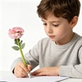 thumbnail image 7 of Under $5 FEOLGEHLY 2Pcs Medium Point Black Gel Pen, 0.7mm Plastic Simulation Flower Pen, Smooth Writing Pen for Office, Journaling, Home & Daily Note Taking, 7 of 7