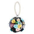 thumbnail image 4 of para mujer, con para graduación, boda, novia, , con lentejuelas y flores Negro Baoblaze Bolso de noche, 4 of 8