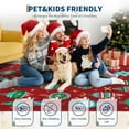 thumbnail image 3 of Washable 4' x 6' Christmas Rugs for Living Room, Soft Non Shedding Carpet with Non Slip TPR Backing, Xmas Printed Mat for Bedroom Dining Room, Red, 3 of 9