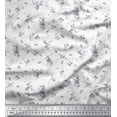 thumbnail image 1 of Soimoi Cotton Voile Fabric Leaves & Floral Night Wear Print Fabric by The Yard 56 Inch Wide, 1 of 1