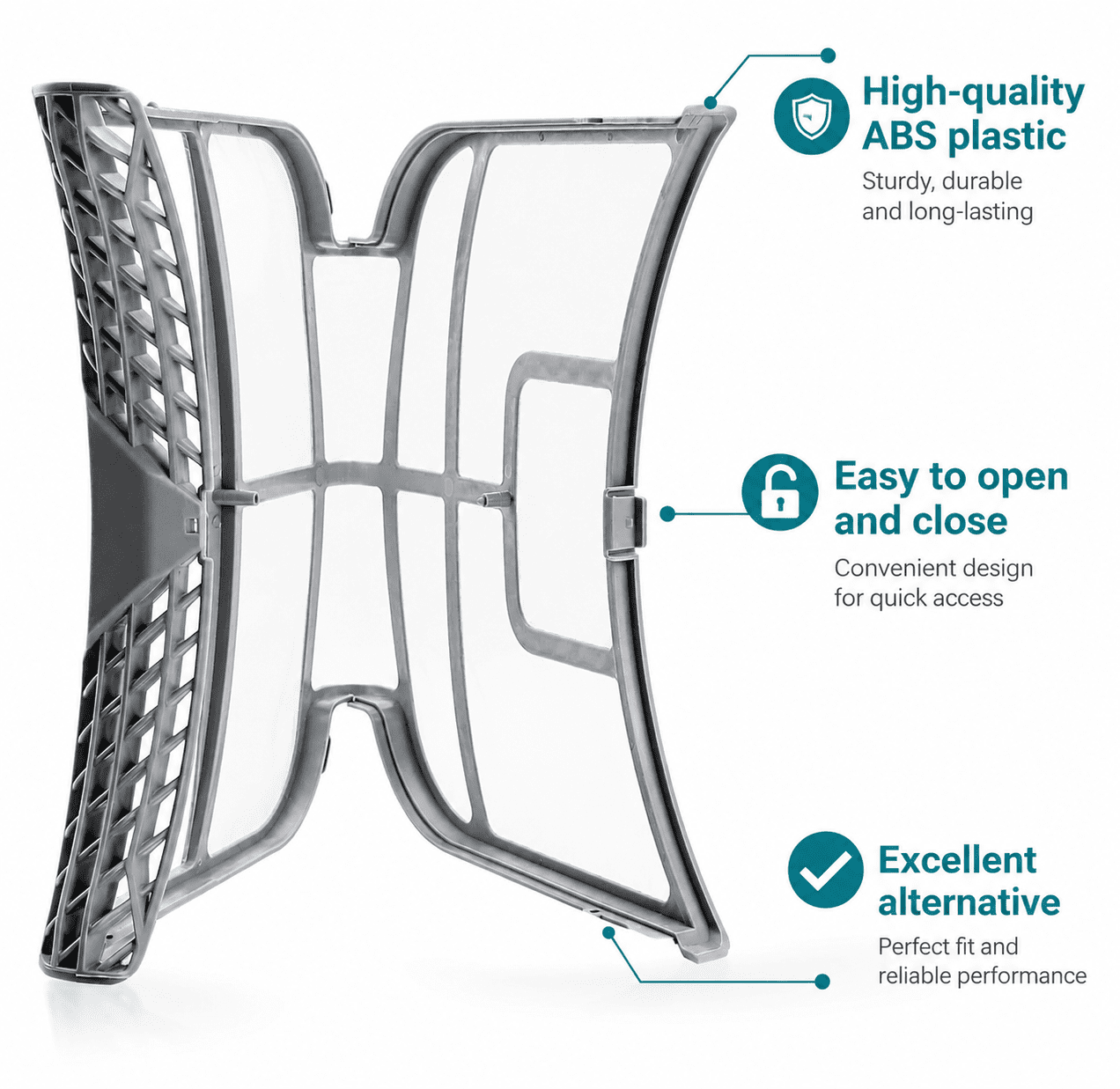 ADQ73373201 Dryer Lint Filter Replacement  for LG & Kenmore Dryers with Cleaning Brush, Fits Dlex9000v Dlex8000v Dlex5000w, Replaces PS7787727