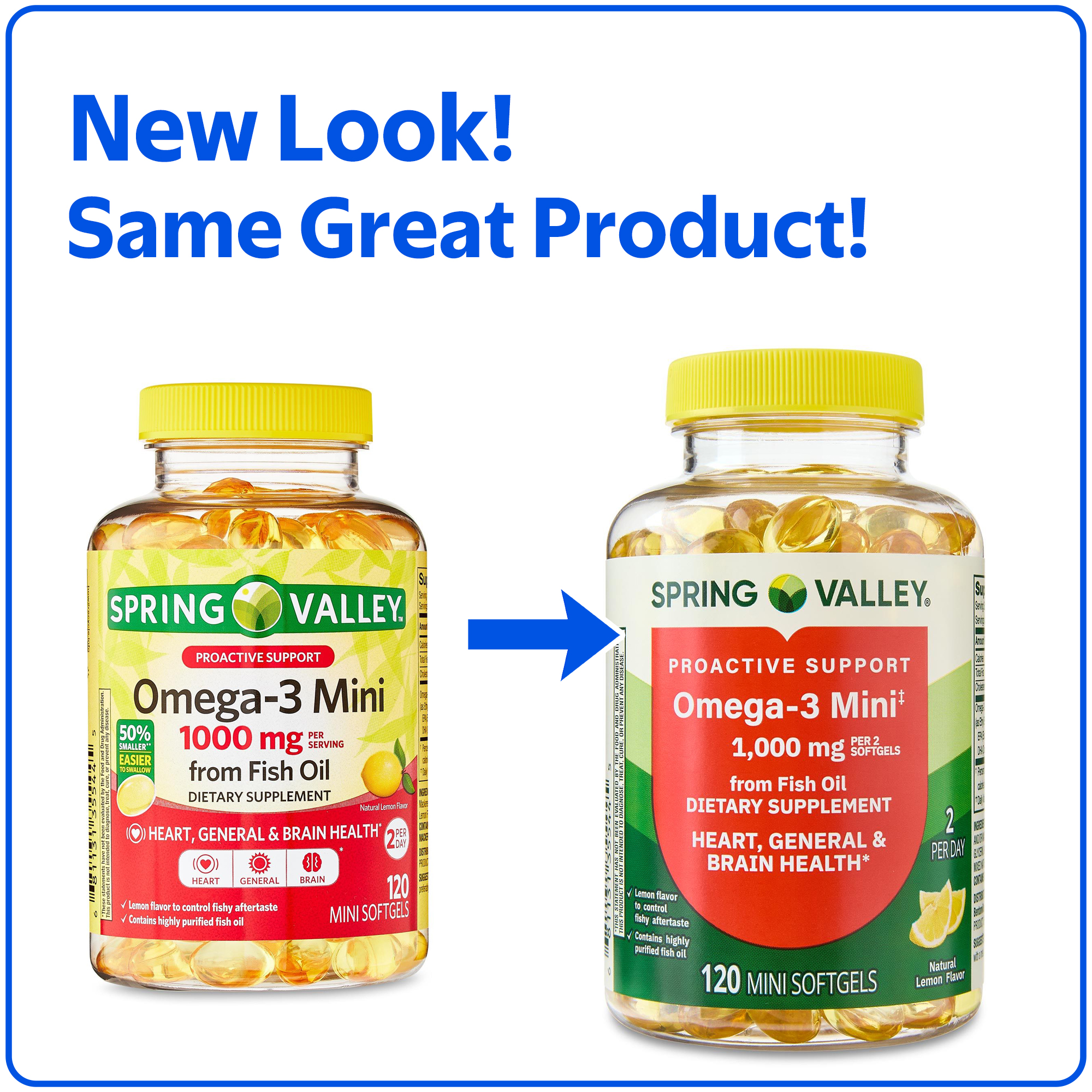 Spring Valley Omega-3 Mini Fish Oil 1000 mg, 120 Count photo 2