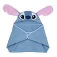 thumbnail image 4 of Lambs & Ivy Disney Stitch Luxury Blue Cotton Terry Hooded Baby Bath Towel, 4 of 7