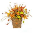 thumbnail image 2 of Clearance Wreath under $20,Fall Door Hanger Basket Wreath Artificial Autumn Decor Maple Basket Hanging Baskets For Plants Outdoor Home Porch Farmhouse Decor Wreaths For Window Home Wall Decor, 2 of 7