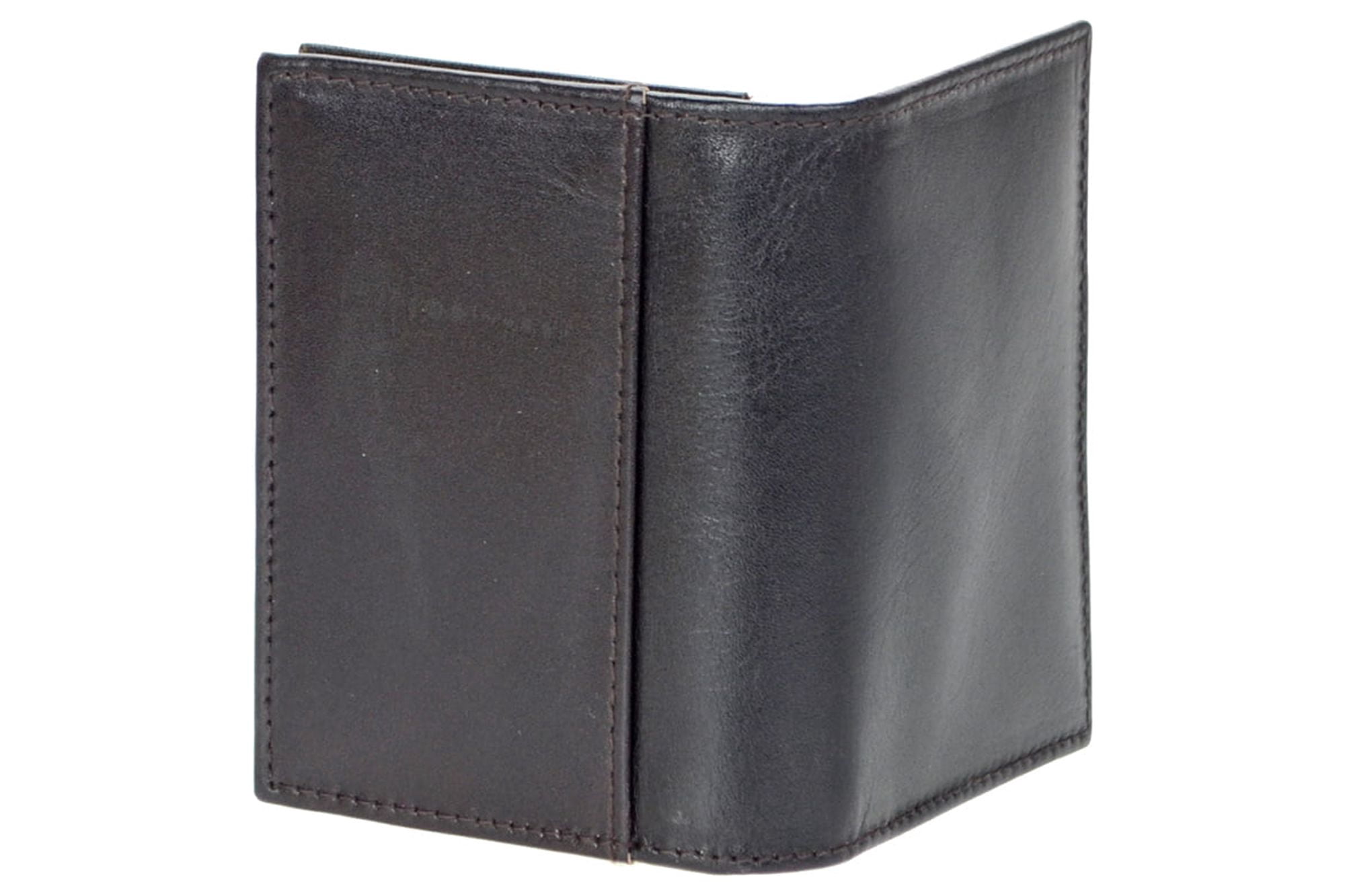 Montauk Leather Club Men's RFID Signal Blocking High Capacity Wallet Card Case