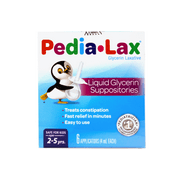 Pedia-Lax Laxative Liquid Glycerin Suppositories for Kids, Ages 2-5, 6 Count - 12 Pack