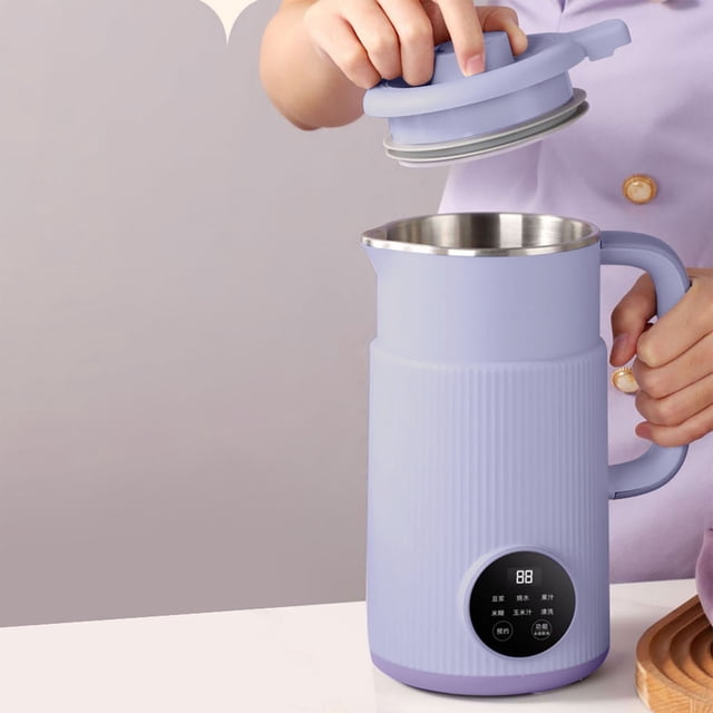 Riforla New Fully Automatic Wall Breaking Technology Silent Soybean Milk and Nut Milk Functional One Button Operation for Delicious Drinks Food Blender Purple One Size