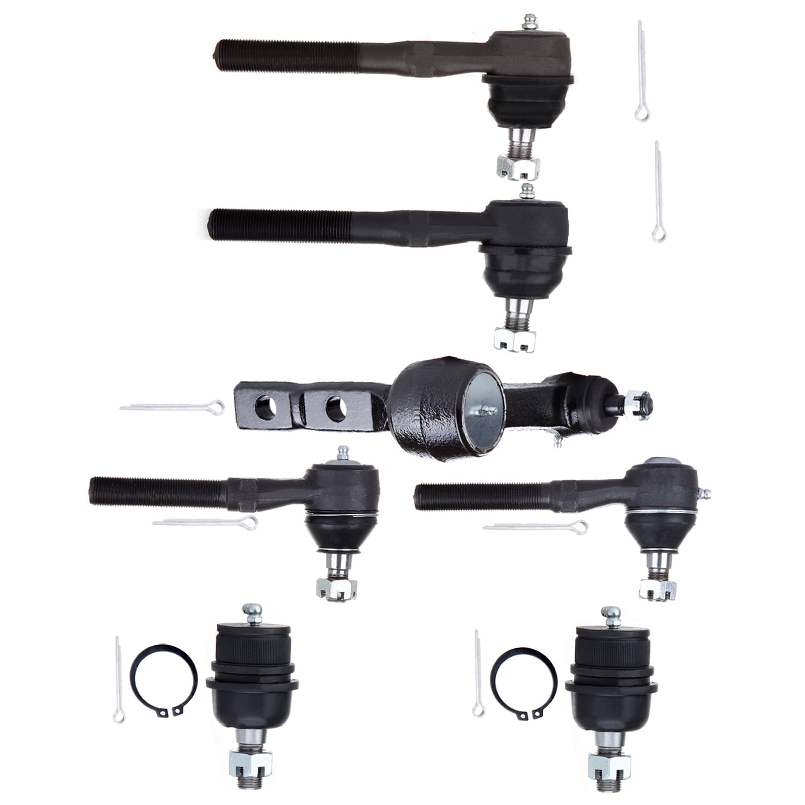 8-Piece Front End Kit For 2005-2007 Ford F250/F350 Super Duty 4WD - Tie Rods, Ball Joints & Drag Link