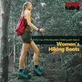 thumbnail image 6 of R CORD Womens Hiking Boots Waterproof Slip-Resistant Cushioned Support Durable for Hiking, Travel, Rainy Days, Camping, and Outdoor Adventures Blue Size 6, 6 of 8