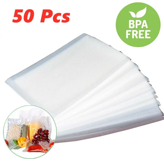STARLIGHT- 7"X10" Vacuum Sealer Bags Embossed Food Saver Magic Seal Storage 50Pcs