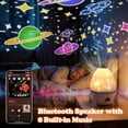 thumbnail image 5 of Rocket Projector Night Light for Kids with Bluetooth Speaker, Rechargeable Star & Galaxy Projector, 360 Rotating Space Light with 8 Films, 4 Colors, Timer & Remote Control, 5 of 6
