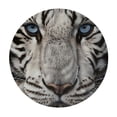 thumbnail image 4 of WYYP White Tiger Round Tablecloth 100% Polyester Fiber Waterproof White, 4 of 8