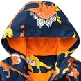 thumbnail image 7 of Karoyedx Fall Toddler Boy Clothes Kids Baby Toddler Girls Cartoon Spring Fall Outerwear Windbreaker Zipper Hooded Jackets Coat Dark Blue Size,3-4 Years, 7 of 7