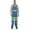 Lt-blue Green, variant on NotusWears Men's Hi-vis Bib Overall Denim Heavy-Duty Workwear With Reflective Stripes Multi-Pockets Jeans Dungaree Green Light Blue W30-L30