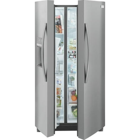 Frigidaire - Gallery 22.3 Cu. Ft. Side-by-Side Counter-Depth Refrigerator - Stainless steel