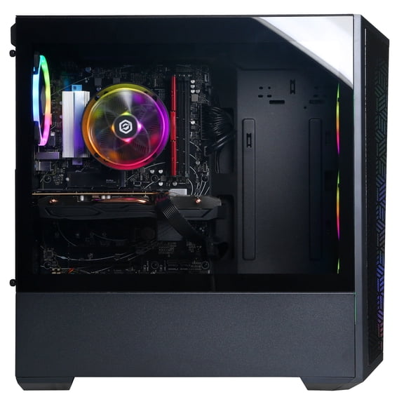 Pre-Owned CyberPower GMA6900WST-100 Gaming PC Ryzen 5 7600 3.8GHz AMD Radeon RX 7600 8GB 16GB RAM 1TB SSD Win 11 Home Black