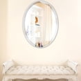 thumbnail image 3 of OVALCREST - Singapore Framed Floating Oval Mirror - Linen White - 18 5/8" x 24 5/8", 3 of 8