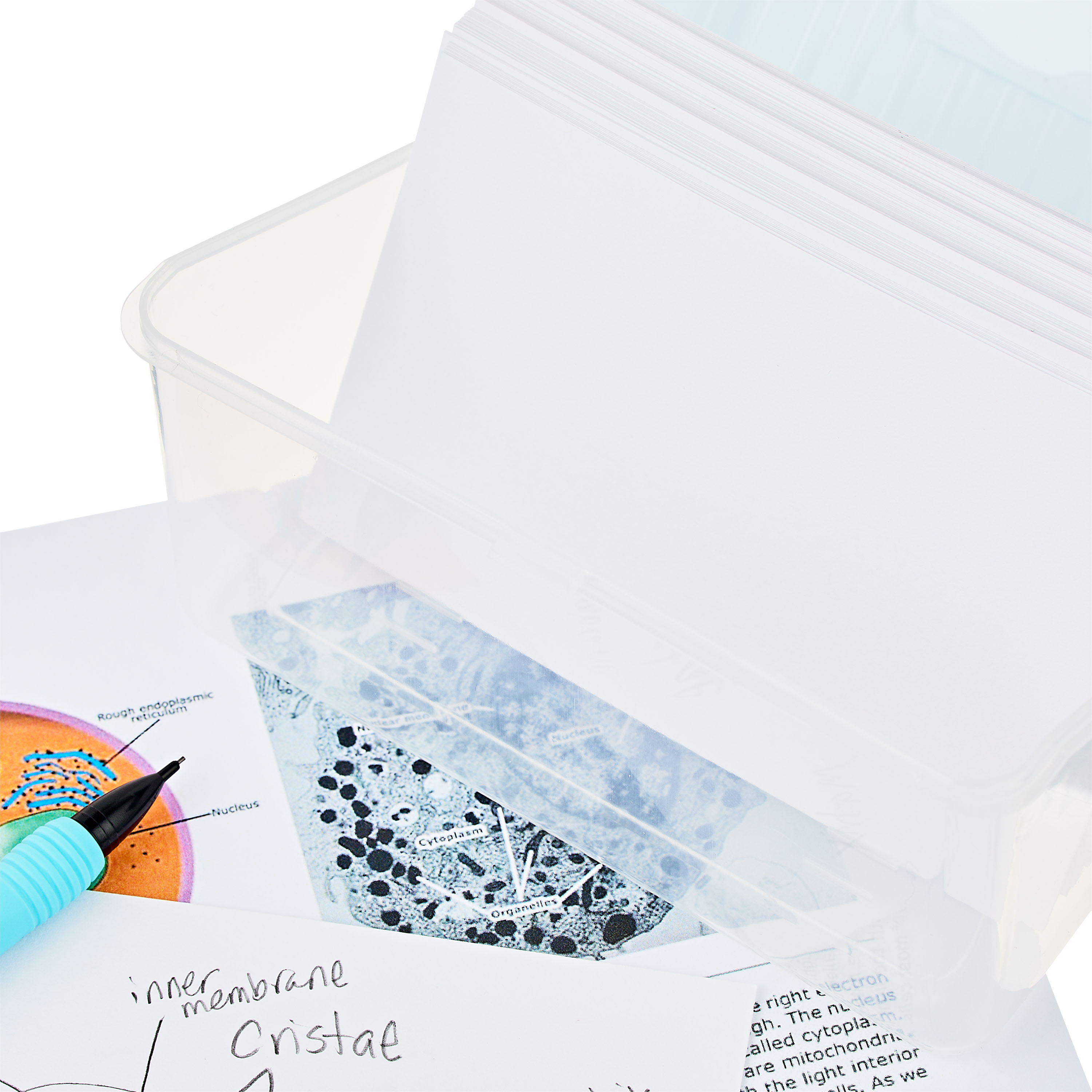 Tarjetas de índice Pen+Gear en blanco, 3" x 5", blancas, 100 piezas 7