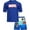 Royal Avengers Stripes, variant on Avengers Boys' Rash Guard Set - Kids UPF 50+ Swim Shirt and Trunks for Boys (3T-12)