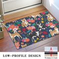 thumbnail image 3 of Shiba Inu and Pioneer Flower Door Rugs,Washable Non Slip Door Mats Indoor,Decorative Door Mats,Entry Mat Indoor for Entrance,Bedroom,Kitchen,Bathroom,16"x24", 3 of 6
