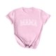 thumbnail image 1 of Camisa Penkiiy Mama Mujer Manga Corta Tops Tees Gráficas Trendy Camiseta Casual Mom 3XL Rosa, 1 of 4