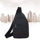 thumbnail image 2 of GOOHOCHY 1 bolsa de lona para hombre, bandolera, bandolera, con bolsillos con cremallera, antirrobo, gran capacidad para hombres (negro), 2 of 8