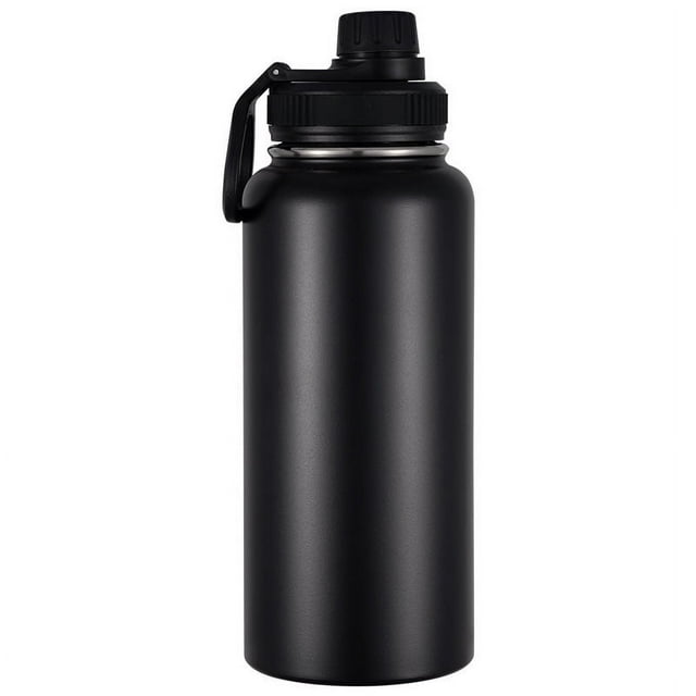 Hervidor deportivo de acero inoxidable, portátil, de gran capacidad, con espacio para calentar el agua, taza de doble capa