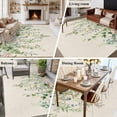 thumbnail image 5 of 5x7 Area Rugs for Living Room, Sage Green Eucalyptus Leaves Non Slip Area Rugs for Kitchen Bedroom Entryway, Weeping Floral Summer Botanical Washable Carpet Runner Rug Floor Mats for Bedroom, 5 of 8